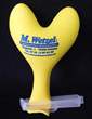 latex-heart ~32cm wide, standard design ballon Type WH032T-22, colour yellow