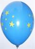 STERNE BALLON MR100R Ø 35cm (14inch), DUNKELBLAU 5seitig 1farbig
